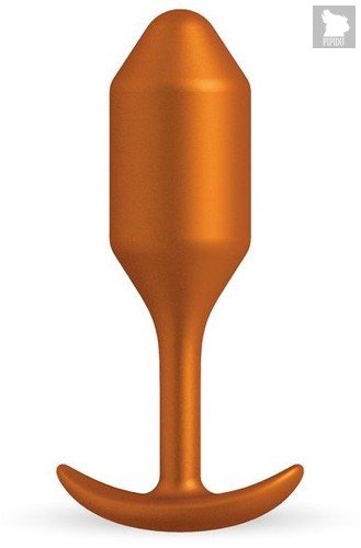 Пробка для ношения цветы бронзы B-vibe Snug Plug 2 - 11 см., цвет бронза - B-vibe