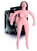 Надувная секс-кукла брюнетка с реалистичной головой - Toyfa