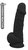 Черный фаллоимитатор на присоске DILDO 8.5INCH - 20 см., цвет черный - Dream toys
