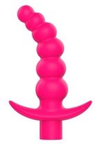 Розовая вибрирующая анальная елочка Sweet Toys - 10,8 см., цвет розовый - Bioritm