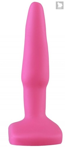 Ярко-розовая анальная пробка - 10 см., цвет розовый - МиФ