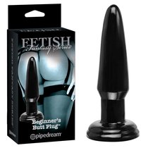Анальная пробка Fetish Fantasy Series Limited Edition Beginner's Butt Plug, цвет черный - Pipedream