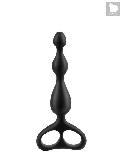 Чёрная анальная цепочка Sex Expert - 12,5 см., цвет черный - Bioritm