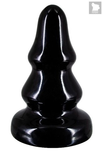 Черная анальная пробка MAGNUM 17 - 16 см., цвет черный - Lovetoy (А-Полимер)
