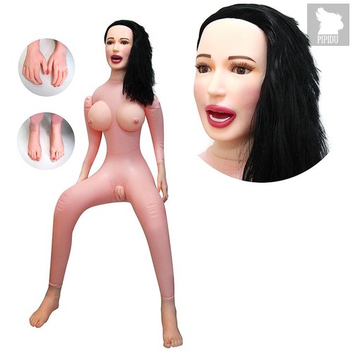 Секс-кукла с вибрацией Виктория, цвет телесный - Bioritm