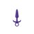 Анальная пробка Inya - Prince - Small с держателем, средняя, цвет фиолетовый - NS Novelties
