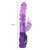Фиолетовый вибратор-ротатор с клиторальным отростком - 21 см, цвет фиолетовый - Baile