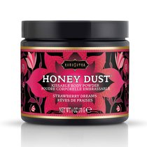 Пудра для тела Honey Dust Body Powder с ароматом клубники - 170 гр. - Kama Sutra