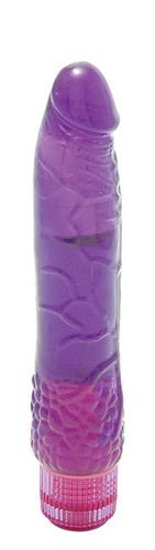 Водонепроницаемый фиолетовый вибромассажер H2O PATRIOT WATERPROOF VIBRATOR - 19 см, цвет фиолетовый - Seven Creations