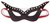 Пикантная маска на глаза с декоративными заклепками, цвет черный - LoveToy