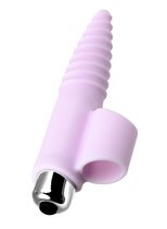 Нежно-розовая вибронасадка на палец для анальной стимуляции JOS NOVA - 9 см., цвет розовый - Jos