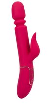 Ярко-розовый вибратор с поступательными движениями Shameless Slim Charmer - 22,75 см., цвет розовый - California Exotic Novelties