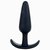 Анальная пробка для ношения Mood Naughty 3.5 Silicone - 8,9 см, цвет черный - Doc Johnson