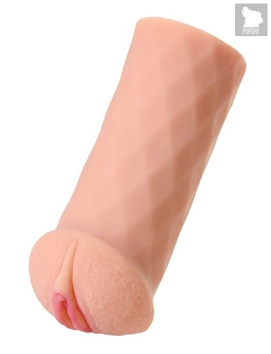 Телесный мастурбатор-вагина ELEGANCE с ромбами по поверхности, цвет телесный - Kokos