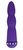 Фиолетовый вибратор WAVY WAND со стразами - 14 см., цвет фиолетовый - Howells