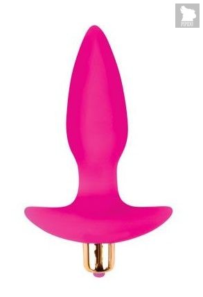 Розовая коническая анальная пробка Sweet Toys - 10,5 см., цвет розовый - Bioritm