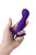 Фиолетовая изогнутая анальная вибропробка - 12,9 см, цвет фиолетовый - Toyfa