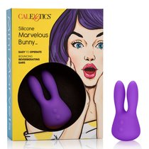 Вибратор Mini Marvels Silicone Marvelous Bunny, цвет фиолетовый - California Exotic Novelties