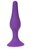 Фиолетовая силиконовая анальная пробка размера XL - 15 см., цвет фиолетовый - Oyo