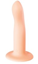 Телесный нереалистичный дилдо Stray - 16,6 см., цвет телесный - Lola Toys