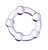 Фиолетовое эрекционное кольцо A-Toys, цвет фиолетовый - Toyfa