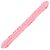 Розовый двухголовый фаллоимитатор Crystal Jellies - 45,7 см, цвет розовый/прозрачный - Doc Johnson