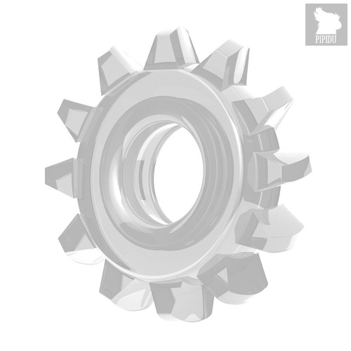 Прозрачное кольцо с лучиками POWER PLUS Cockring, цвет прозрачный - LoveToy