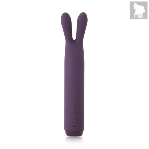 Фиолетовый вибратор с ушками Rabbit Bullet Vibrator - 8,9 см., цвет фиолетовый - Je Joue