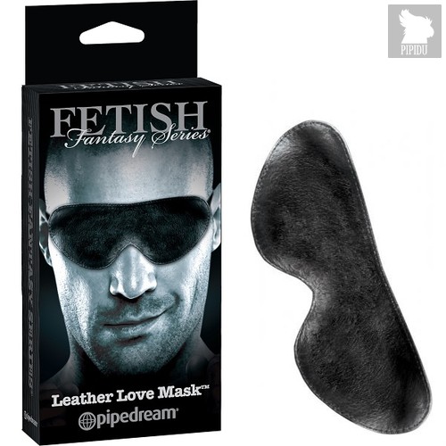 Маска Fetish Fantasy Series Limited Edition Leather Love Mask, цвет черный - Pipedream