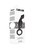 Анальный стимулятор No.62 Dildo With Metal Ring - 18 см, цвет черный - Shots Media