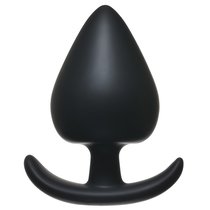 Анальная пробка Perfect Fit Plug Small - 7,4 см, цвет черный - Lola Toys