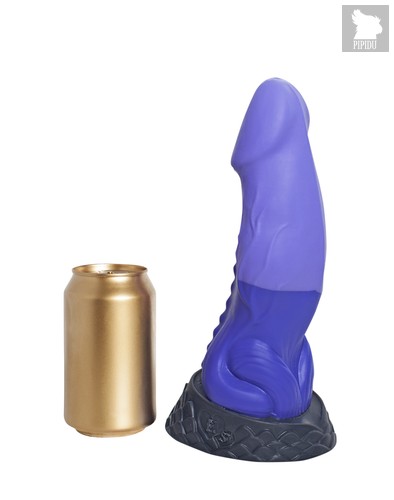 Фиолетовый фаллоимитатор Ночная Фурия Large - 26,5 см - Erasexa