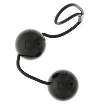 Вагинальные шарики на мягкой сцепке GOOD VIBES PERFECT BALLS, цвет черный - Dream toys