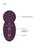 Фиолетовый универсальный массажер Silicone Massage Wand - 20 см., цвет фиолетовый - Shots Media
