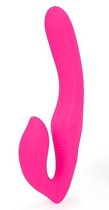 Ярко-розовый безремневой страпон NAMI, цвет розовый - S-hande