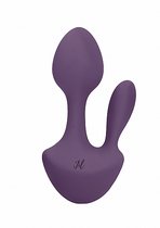 Клиторальное виброяйцо с анальной стимуляцией SOFIA Purple SH-JIL011PUR