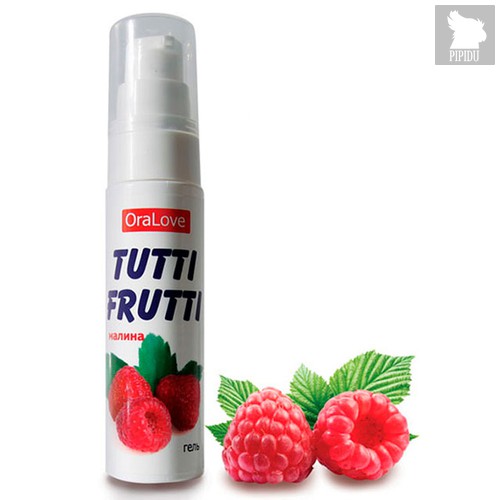 Гель-смазка Tutti-frutti с малиновым вкусом, 30 г - Bioritm