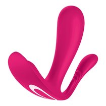 Розовый анально-вагинальный вибромассажер Top Secret+, цвет розовый - Satisfyer