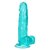 Голубой фаллоимитатор Size Queen 6" - 20,25 см., цвет голубой - California Exotic Novelties