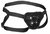 Черные трусики для страпона V&V Adjustable Harness with O-Ring, цвет черный - Shots Media