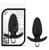 Чёрная вибропробка Luxe Little Thumper - 12 см, цвет черный - Blush Novelties