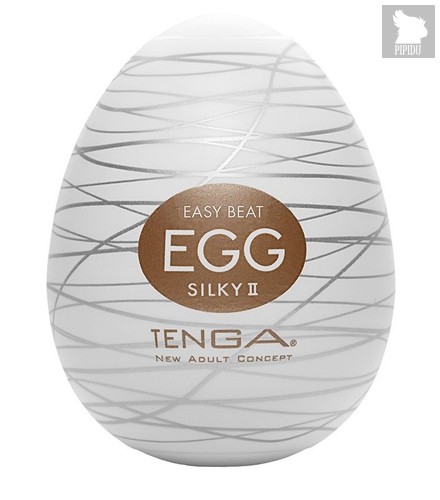 Мастурбатор-яйцо EGG Silky II, цвет белый - Tenga