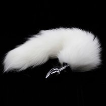 Анальная пробка "Королевский хвост", цвет белый - Luxurious Tail