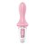 Розовый вибромассажер Air Pump Booty 5+ - 18,1 см., цвет розовый - Satisfyer