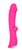 Ярко-розовый вибромассажер 5" Silicone Wild Passion - 19,1 см., цвет розовый - Eroplant