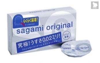 Ультратонкие презервативы Sagami Original QUICK - 6 шт. - Sagami