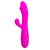 Лиловый перезаряжаемый вибратор Snappy с клиторальным отростком - 19,5 см, цвет розовый - Baile