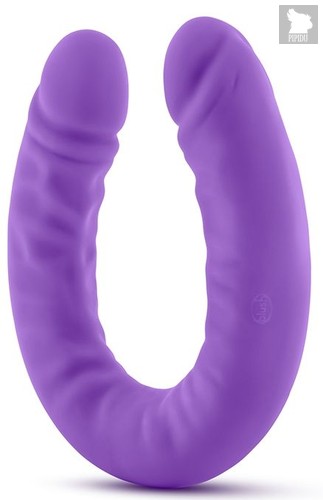 Фиолетовый двусторонний фаллоимитатор 18 inch Silicone Slim Double Dong - 45,7 см., цвет фиолетовый - Blush Novelties
