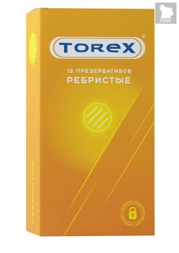 Текстурированные презервативы Torex "Ребристые" - 12 шт. - Torex