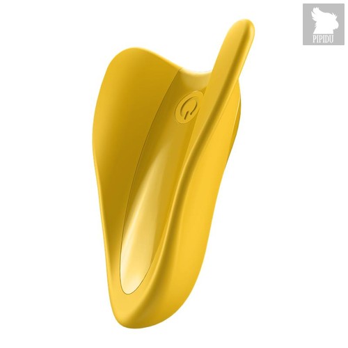 Желтый унисекс вибратор на палец High Fly, цвет желтый - Satisfyer